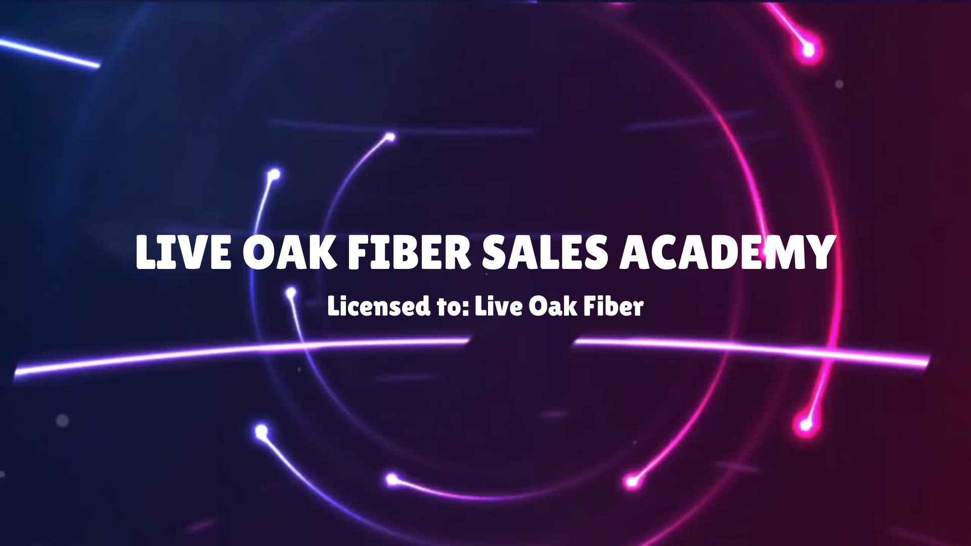 Protected: Live Oak Fiber Mini Sales Course